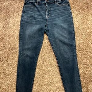 American Eagle Outfitters Dark Blue Women’s Skinny Jeans Stretchy High Rise